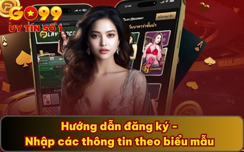 Hướng dẫn đăng ký - Nhập các thông tin theo biểu mẫu đưa ra